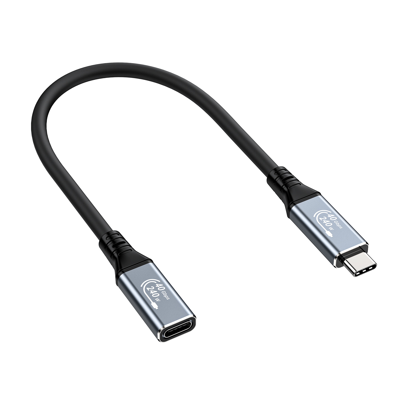 3 USB 4 Type C Male to Female Cable - Image 1